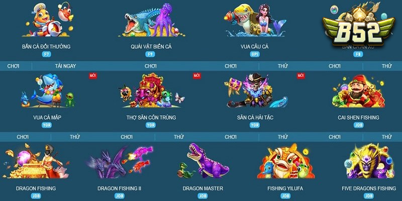 Bắn cá vui nhộn tại B52 Club