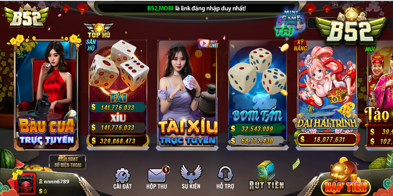 Những điểm đặc biệt tại sảnh cược B52 Club