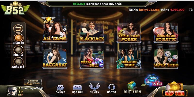 2 ưu điểm nổi bật của live casino B52