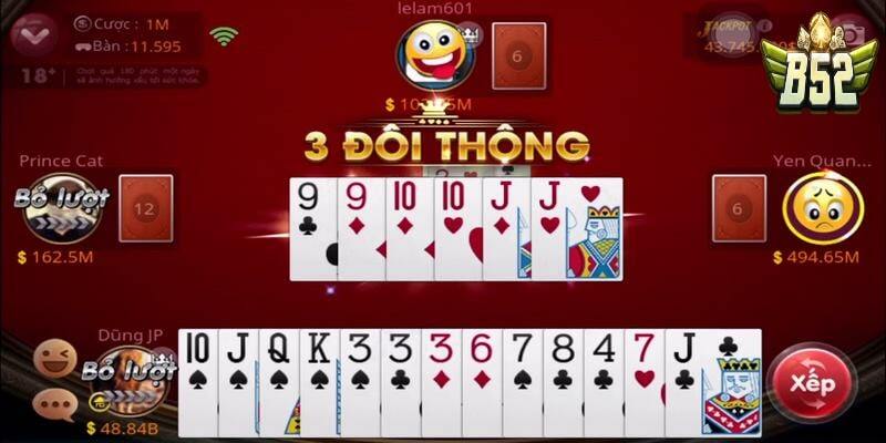 Cách đánh bài đơn giản dễ dàng trên B52
